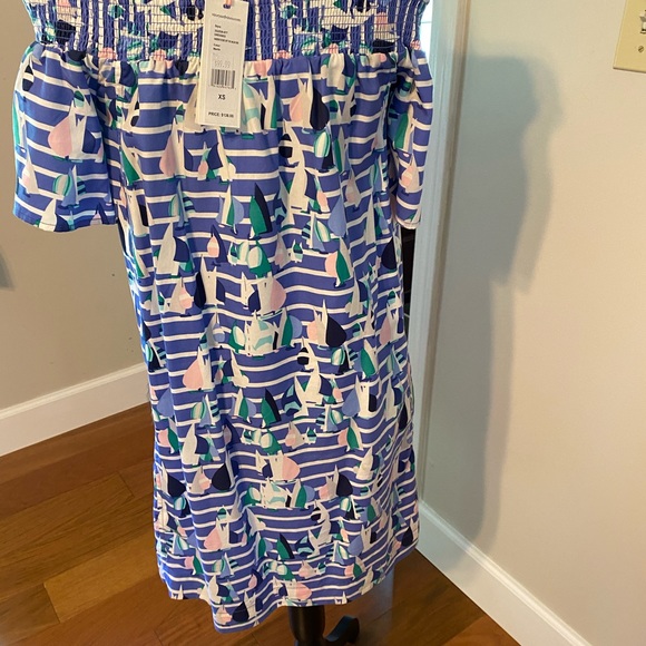 NWT Vineyard Vines off the shoulder dress - Picture 6 of 14